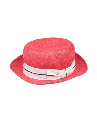 Shop Anthony Peto Hats In Red