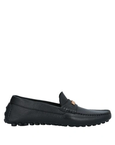 Shop Moschino Loafers In Black