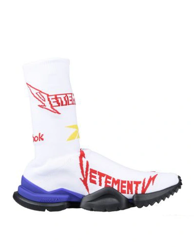 Shop Reebok X Vetements Knee Boots In White