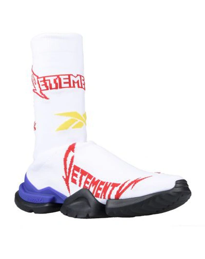 Shop Reebok X Vetements Knee Boots In White