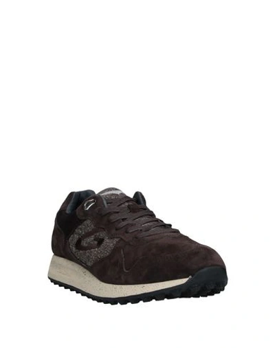 Shop Alberto Guardiani Sneakers In Dark Brown