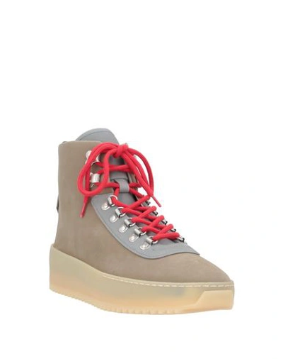 Shop Fear Of God Boots In Dove Grey