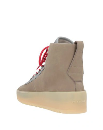 Shop Fear Of God Boots In Dove Grey