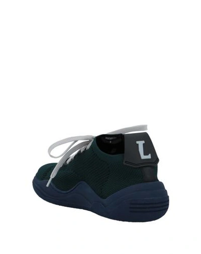 Shop Lanvin Sneakers In Dark Green