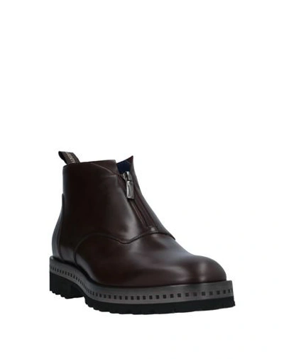 Shop Alberto Guardiani Boots In Dark Brown