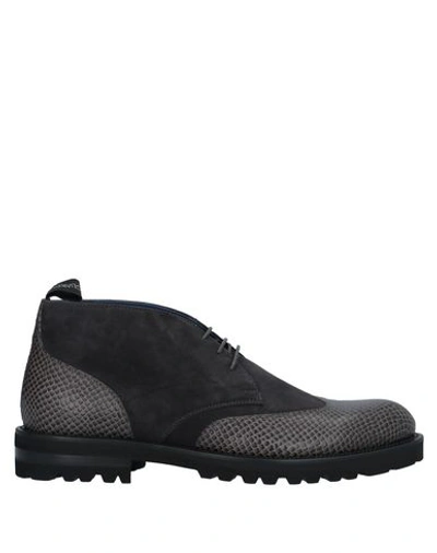 Shop Alberto Guardiani Boots In Steel Grey