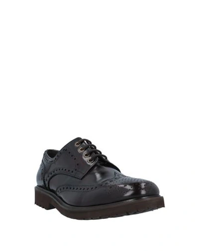 Shop Brian Dales Laced Shoes In Dark Brown