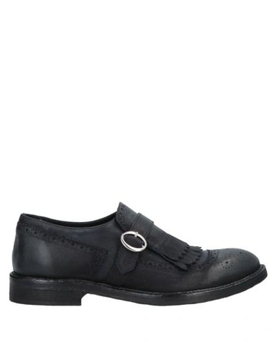 Shop Alberto Guardiani Loafers In Black