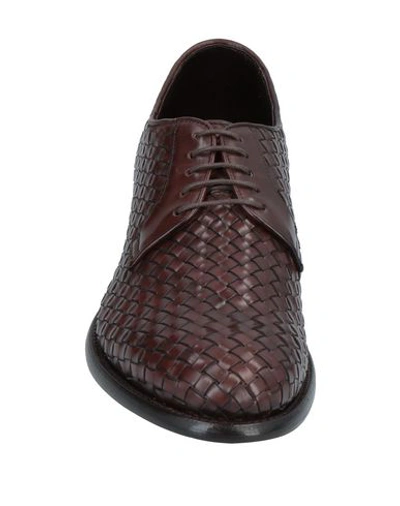 Shop Ortigni Laced Shoes In Dark Brown
