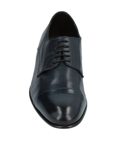 Shop Ortigni Laced Shoes In Dark Blue