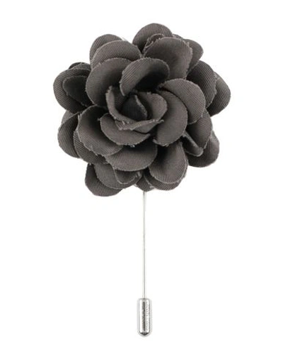 Shop Lanvin Brooch In Lead