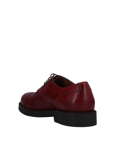 Shop Dama Laced Shoes In Brick Red