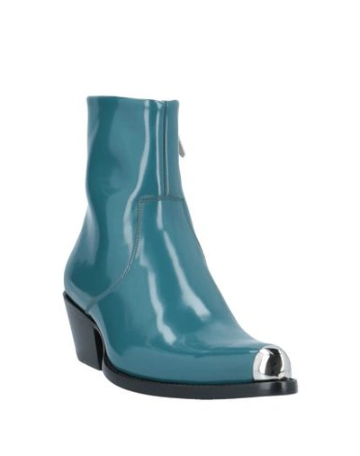 Shop Calvin Klein 205w39nyc Ankle Boot In Deep Jade