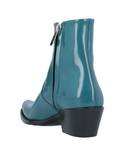 Shop Calvin Klein 205w39nyc Ankle Boot In Deep Jade