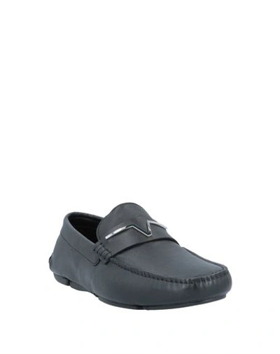 Shop Versace Loafers In Black