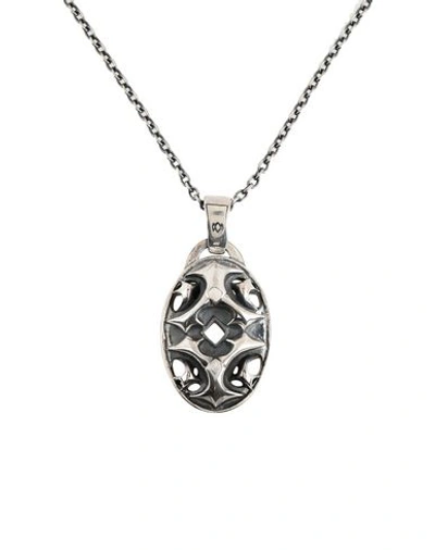 Shop Yohji Yamamoto Necklace In Silver