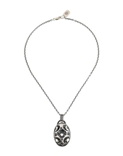 Shop Yohji Yamamoto Necklace In Silver