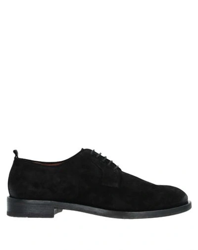 Shop Elia Maurizi Laced Shoes In Black