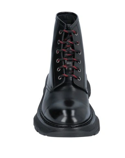 Shop Alexander Mcqueen Man Ankle Boots Black Size 7 Soft Leather