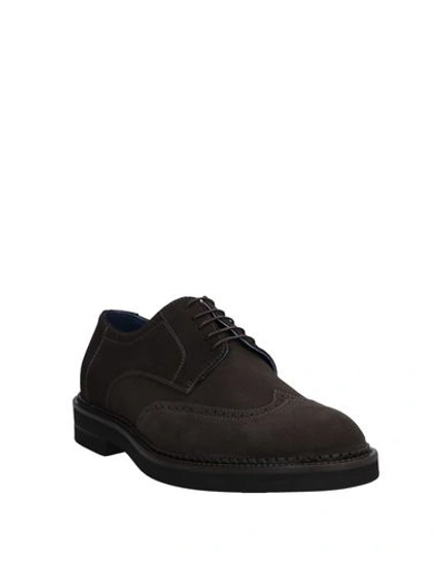 Shop Alberto Guardiani Laced Shoes In Cocoa