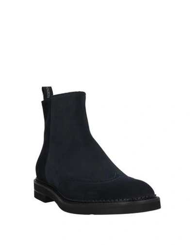 Shop Alberto Guardiani Ankle Boots In Dark Blue