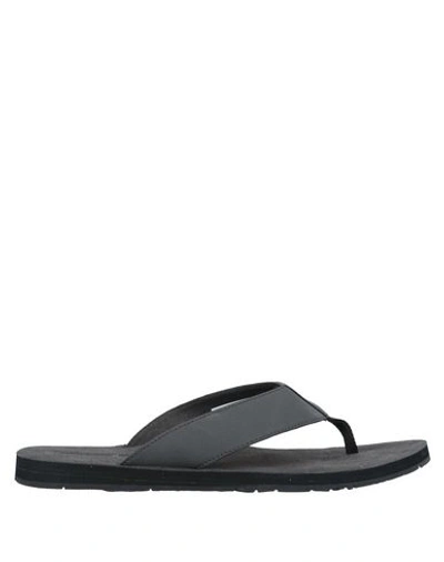 Shop Timberland Toe Strap Sandals In Black