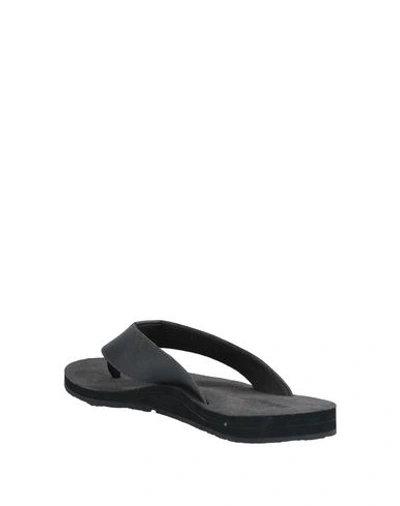 Shop Timberland Toe Strap Sandals In Black
