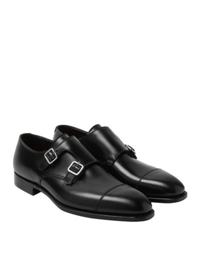 Shop George Cleverley Loafers In Black