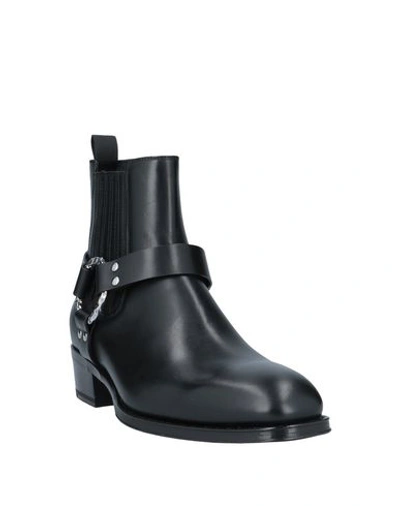 Shop Alexander Mcqueen Man Ankle Boots Black Size 10 Soft Leather