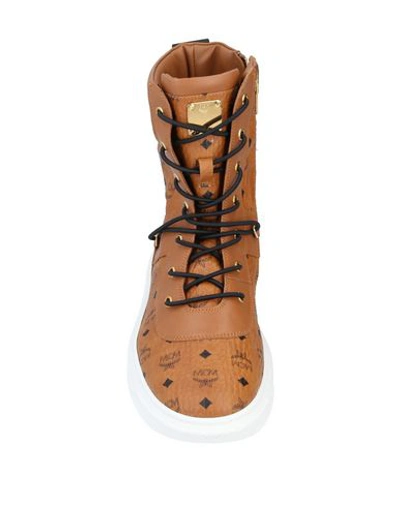 Mcm Boots In Camel