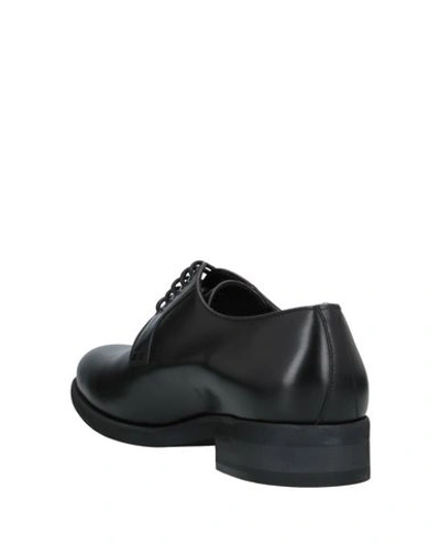 Shop A.testoni A. Testoni Man Lace-up Shoes Black Size 6.5 Calfskin