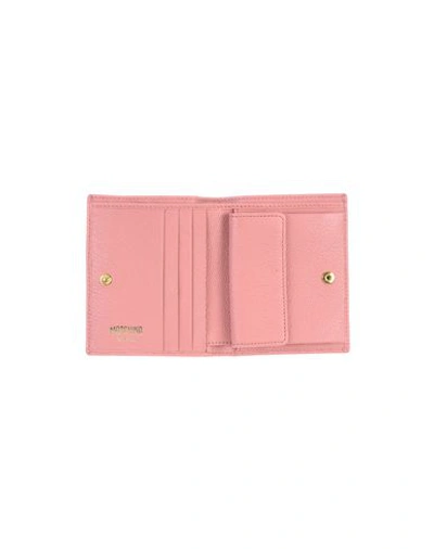 Shop Moschino Wallet In Pink