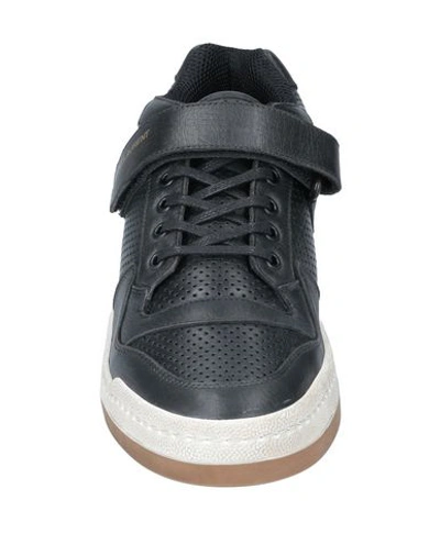 Shop Saint Laurent Man Sneakers Black Size 11 Soft Leather