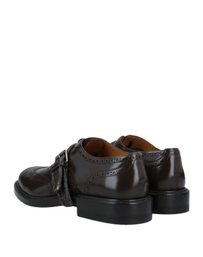 Shop Valentino Laced Shoes In Dark Brown