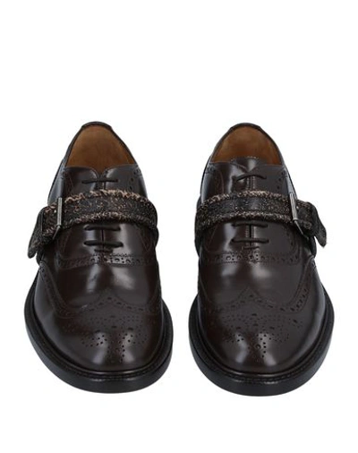Shop Valentino Laced Shoes In Dark Brown