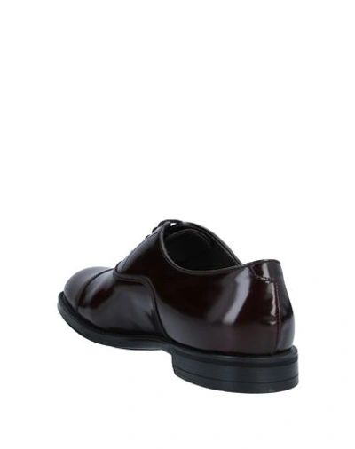 Shop Doucal's Man Lace-up Shoes Deep Purple Size 5 Calfskin