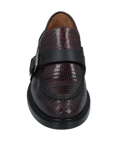 Shop Valentino Loafers In Deep Purple