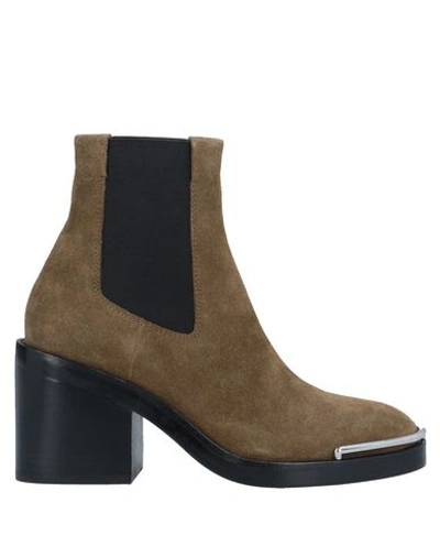 Shop Alexander Wang Ankle Boot In Khaki