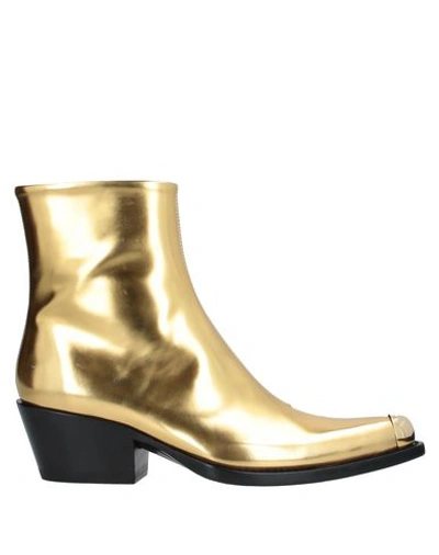 Calvin Klein 205w39nyc Ankle Boot In Gold | ModeSens