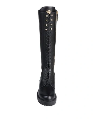 Shop Versace Boots In Black