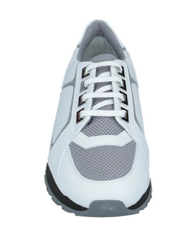 Shop Versace Sneakers In Light Grey