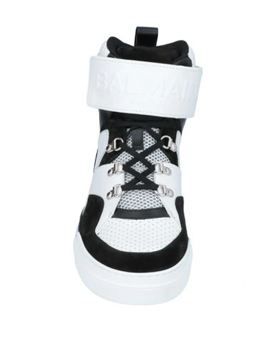 Shop Balmain Sneakers In White