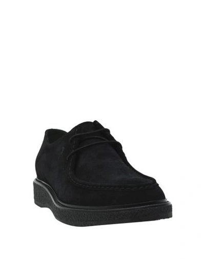 Shop Tod's Man Lace-up Shoes Black Size 10 Soft Leather