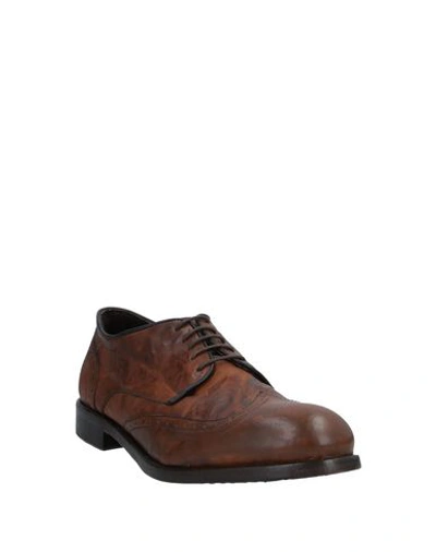Shop Pawelk's Laced Shoes In Brown