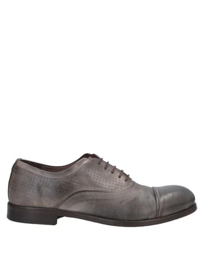 Shop Pawelk's Laced Shoes In Dove Grey
