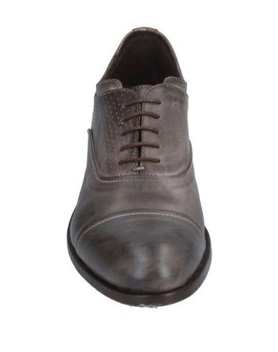Shop Pawelk's Laced Shoes In Dove Grey