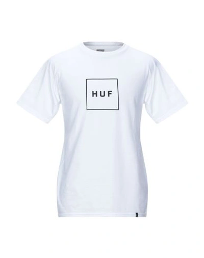 Shop Huf T-shirts In White