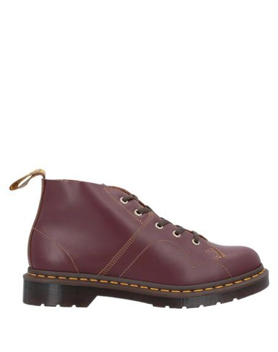 Shop Dr. Martens' Ankle Boot In Maroon