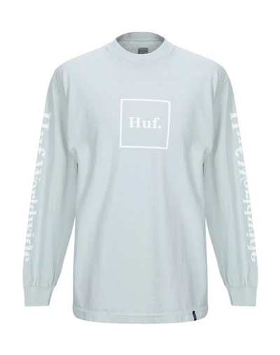 Shop Huf T-shirt In Light Grey