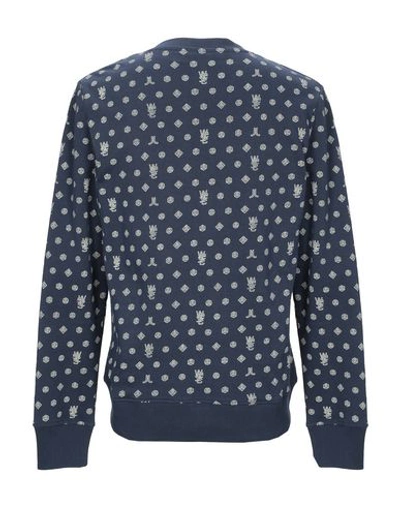 Shop Wesc Sweatshirt In Dark Blue